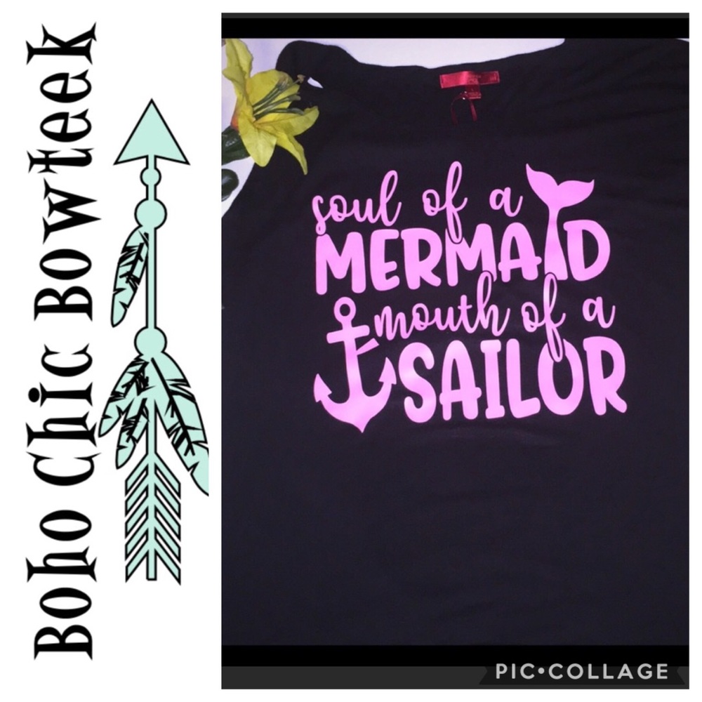 🆕 Soul of A Mermaid Mouth of a Sailor Top
